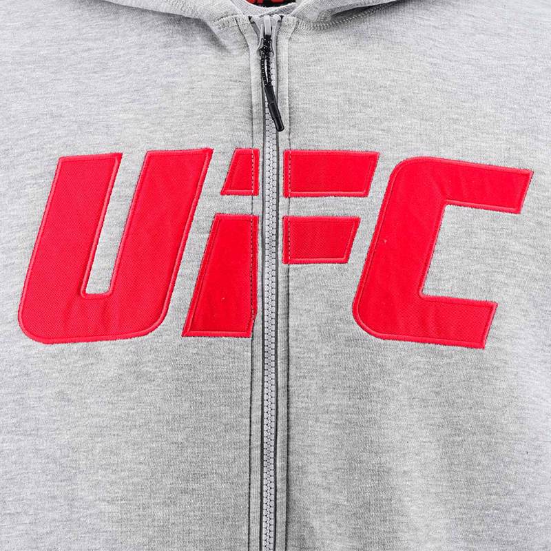 UFC OFFICIAL LOGO red jacket-grey